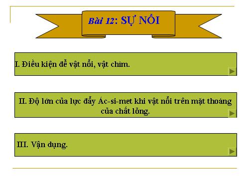 Bài 12. Sự nổi