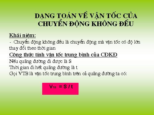 Bài 3. Chuyển động đều - Chuyển động không đều