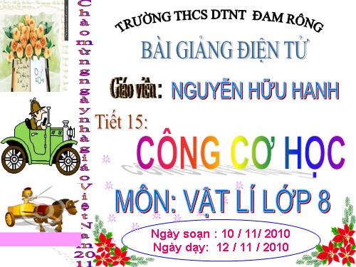 Bài 13. Công cơ học