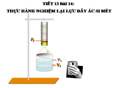 Bài 11. Thực hành: Nghiệm lại lực đẩy Ác-si-mét