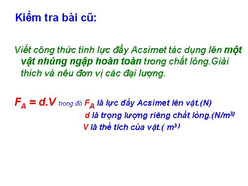 Bài 12. Sự nổi