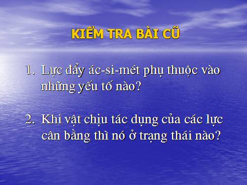 Bài 12. Sự nổi