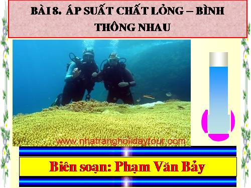 Bài 8. Áp suất chất lỏng - Bình thông nhau