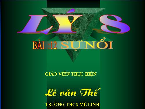 Bài 12. Sự nổi