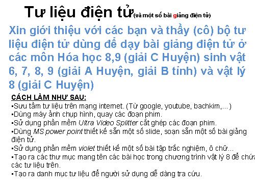 Bộ sưu tập tư liệu điện tử