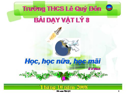 Bài 8. Áp suất chất lỏng - Bình thông nhau