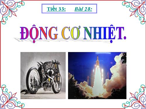 Bài 28. Động cơ nhiệt