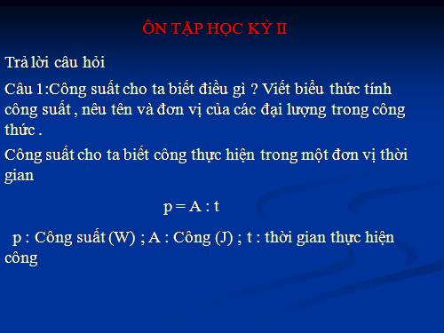 Bài 29. Câu hỏi và bài tập tổng kết chương II: Nhiệt học