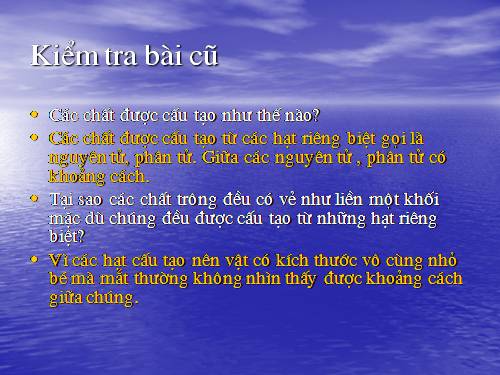 Bài 20. Nguyên tử, phân tử chuyển động hay đứng yên?