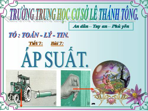 Bài 7. Áp suất