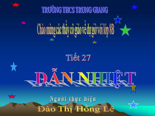 Bài 22. Dẫn nhiệt