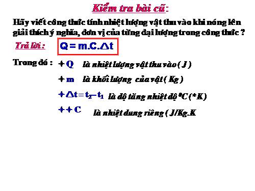 Bài 25. Phương trình cân bằng nhiệt