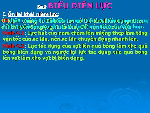 Bài 4. Biểu diễn lực