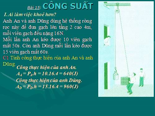 Bài 15. Công suất