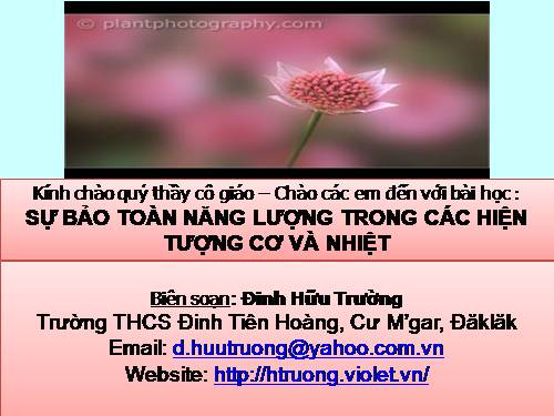 Bài 27. Sự bảo toàn năng lượng trong các hiện tượng cơ và nhiệt