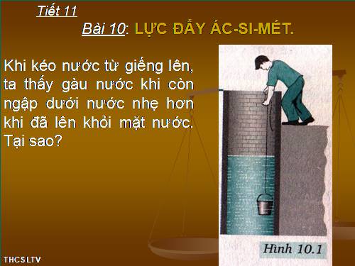 Bài 10. Lực đẩy Ác-si-mét