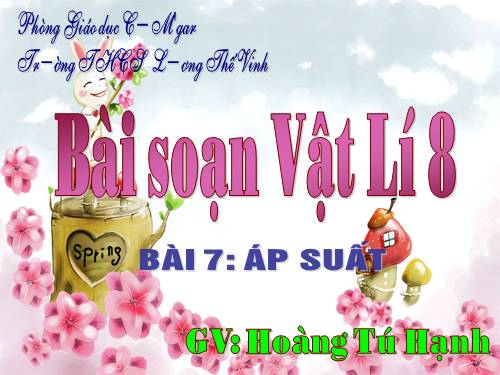 Bài 7. Áp suất