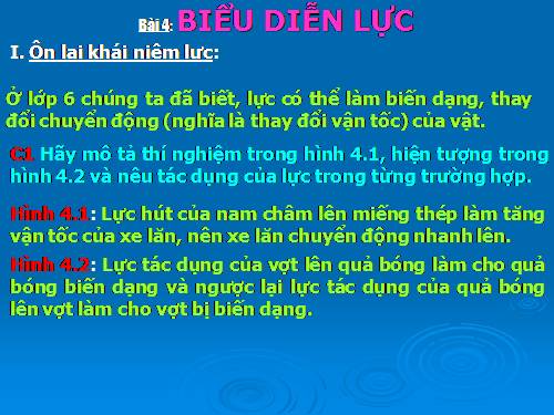 Bài 4. Biểu diễn lực