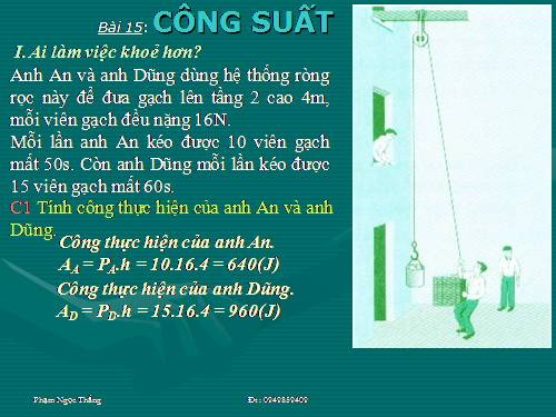 Bài 15. Công suất