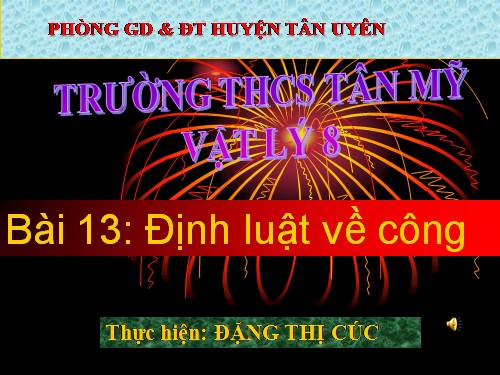 Bài 14. Định luật về công