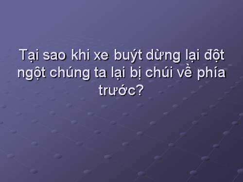 Bài 5. Sự cân bằng lực - Quán tính