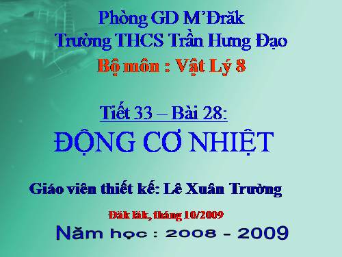 Bài 28. Động cơ nhiệt