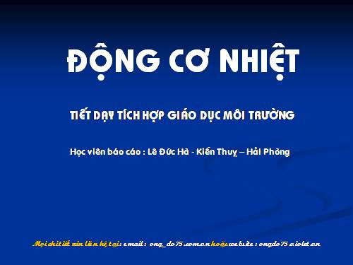 Bài 28. Động cơ nhiệt