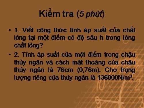 Bài 9. Áp suất khí quyển