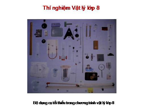 Thí nghiệm Vật lý lớp 8