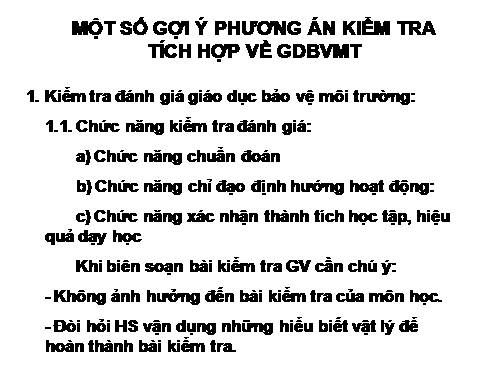 Gợi ý kiểm tra