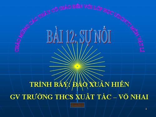 Bài 12. Sự nổi