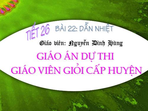 Bài 22. Dẫn nhiệt