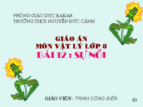 Bài 12. Sự nổi