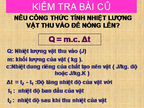 Bài 25. Phương trình cân bằng nhiệt