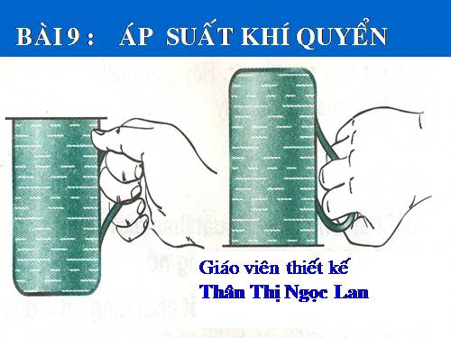 Bài 9. Áp suất khí quyển