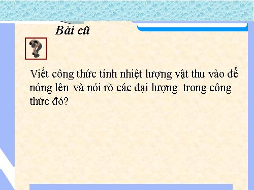 Bài 25. Phương trình cân bằng nhiệt