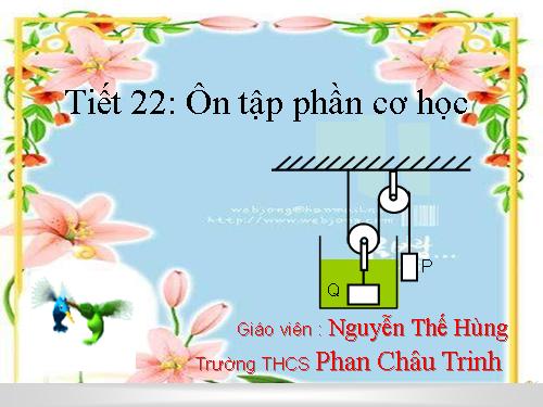 Bài 18. Câu hỏi và bài tập tổng kết chương I: Cơ học