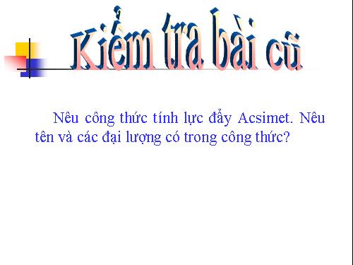 Bài 12. Sự nổi