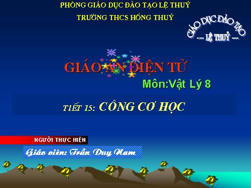 Bài 13. Công cơ học