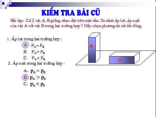 Bài 8. Áp suất chất lỏng - Bình thông nhau