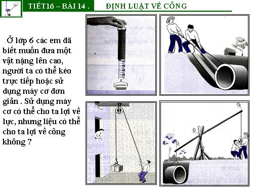 Bài 14. Định luật về công