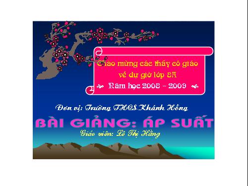 Bài 7. Áp suất