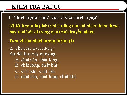 Bài 24. Công thức tính nhiệt lượng