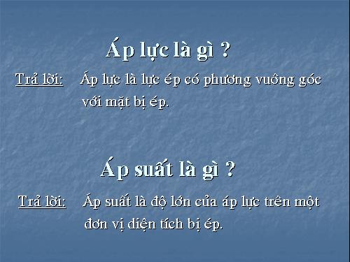 Bài 8. Áp suất chất lỏng - Bình thông nhau