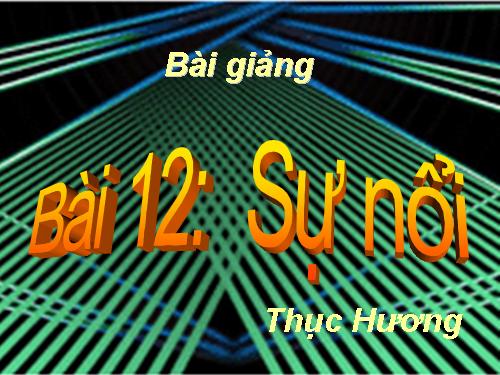 Bài 12. Sự nổi