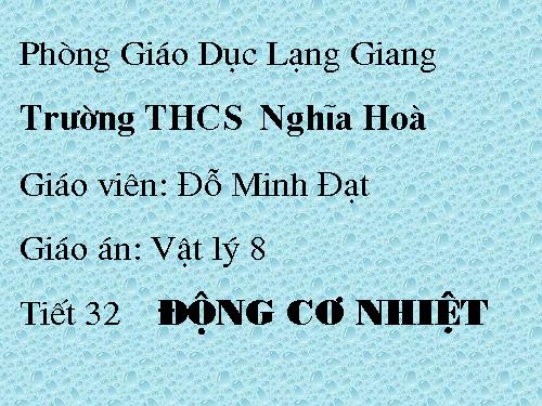 Bài 28. Động cơ nhiệt