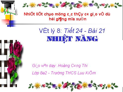 Bài 21. Nhiệt năng