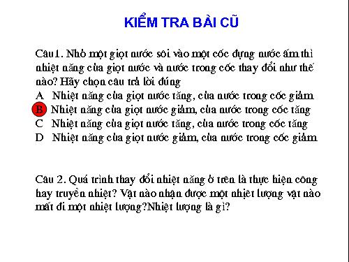 Bài 24. Công thức tính nhiệt lượng