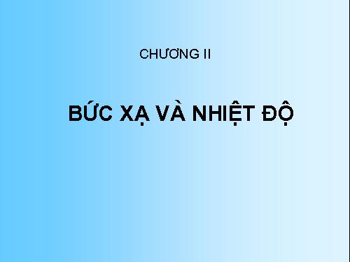 Bài 23. Đối lưu - Bức xạ nhiệt