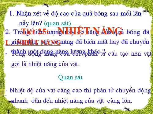 Bài 21. Nhiệt năng